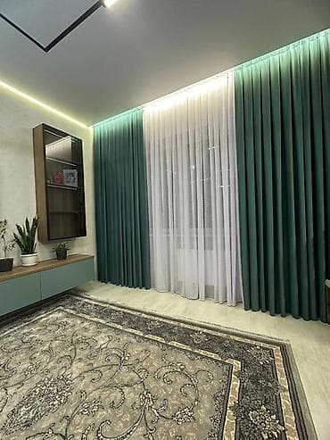 жалюзи шторы на окна: Современные шторы для гостиной/спальни: комплект «блэкаут + вуаль» - — 1