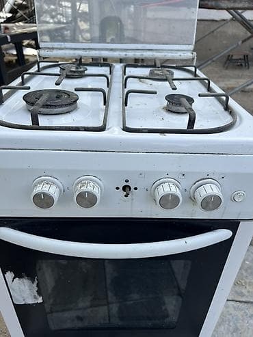 16 max: Газовая плита с духовкой, 50×60 см - 4 газовые конфорки разного — 3