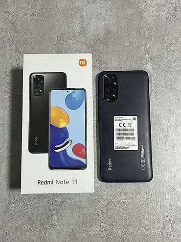 Redmi, Redmi Note 11, Б/у, 128 ГБ, цвет - Черный, 2 SIM
