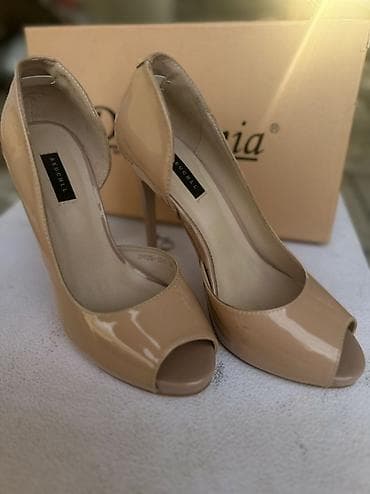 обув бишкек: Лодочки- пип‑тоу на высоком каблуке • Бренд: Reuchll (на стельке) — 2