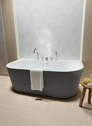 Ванна, Овальная, Материал: Акрил, Размер: 170 x 80 см, Бесплатная установка at lalafo.kg Ванна, Овальная, Материал: Акрил, Размер: 170 x 80 см, Бесплатная установка