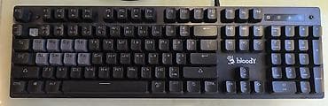калонка блутус: Клавиатура, Bloody, Механическая, Проводное подключение, Размер: 100% — 2