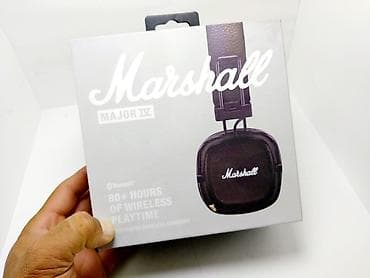 samsung 6s: Беспроводные накладные наушники, Marshall, Б/у — 1