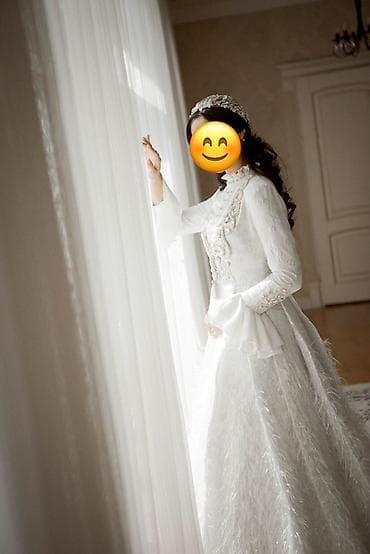 lore piano: Кутюрное платье - Цвет: молочно-белый - Силуэт: А-силуэт с пышной — 2