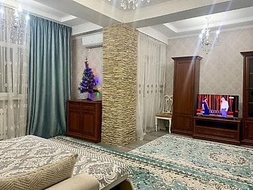 квартиры в сутку: 1 комната, Душевая кабина, Постельное белье, Кондиционер — 1