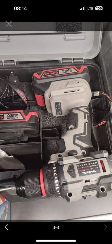 набор коючей: Шуруповерт Фирма ураган Хорошее качество Доставка по городу — 3