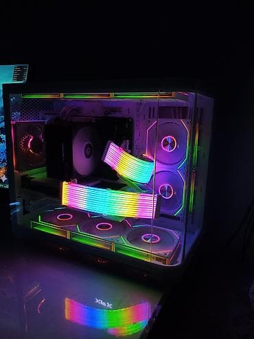 windows 10 pro: Компьютер, ядер - 6, ОЗУ 32 ГБ, Игровой, Новый, AMD Ryzen 5, NVIDIA GeForce RTX 5070, NVMe — 2