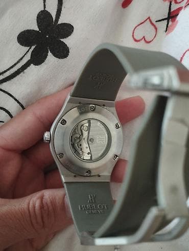 Аксессуары: Часы Hublot (Geneve), автоматические, с открытым балансом и индикацией — 3