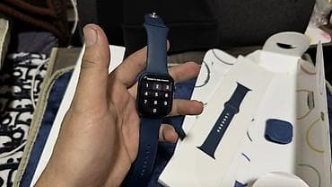 gps маяк для животных: Apple Watch Series 7 GPS, 45 мм — алюминий (цвет Blue) с силиконовым — 5