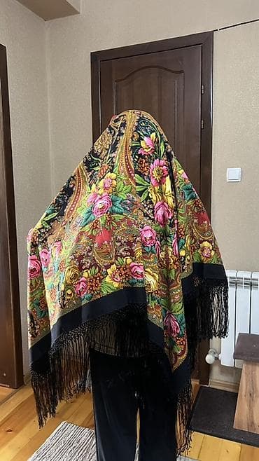 Шарфы, палантины: Шарф, Новый, Женские, цвет - Черный — 1