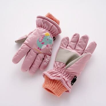 одежды для новорожденных: Перчатки непромокаемые утепленные детские с манжетами размер 3-6 лет — 2