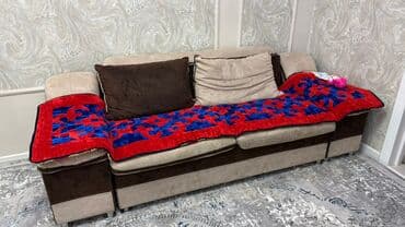 двухместный диван раскладной: Угловой диван, C подушками — 2