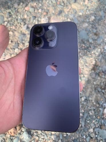 телефон бишкек цум: IPhone 14 Pro, 256 ГБ, Deep Purple, 76 % — 4