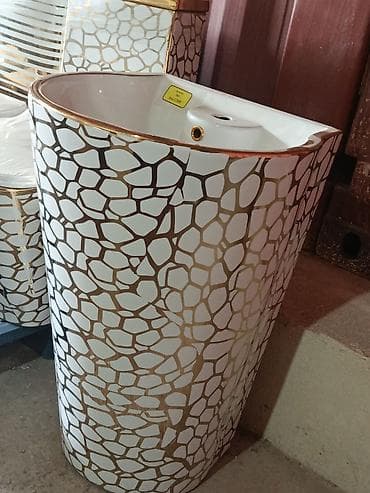 сантехник магазин: Раковина для ванной, Особенности: С узором, Овальная форма, Материал: Керамика — 3