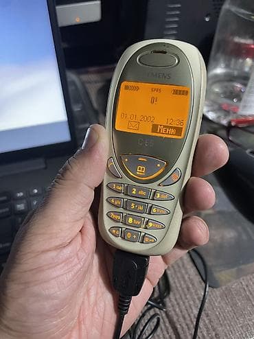 sim card: Siemens C55 — классический кнопочный мобильный телефон зарядкой — 2
