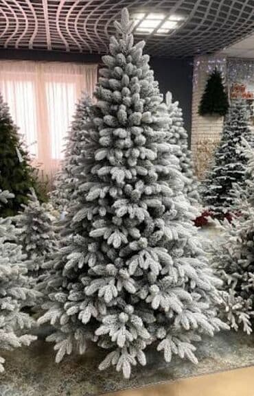 ме ель: Искусственная ель с эффектом заснеженных ветвей гипоаллергенная — 3