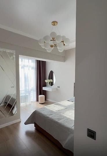 osh flat: 2 комнаты, 55 м², Асанбай мкр Элитка, 14 этаж, Дизайнерский ремонт — 3