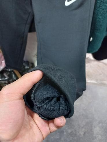 найк штаны: Спортивные брюки Nike, черные - Классический зауженный крой — 4