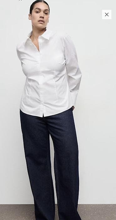 поло рубашка женская: Продам новую белую рубашку от Mango приталенного кроя, размер ХС на С — 2