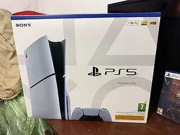 PS4 (Sony PlayStation 4): PlayStation 5 (дисковая версия) — упаковка и комплект - Объем SSD: 1 — 1