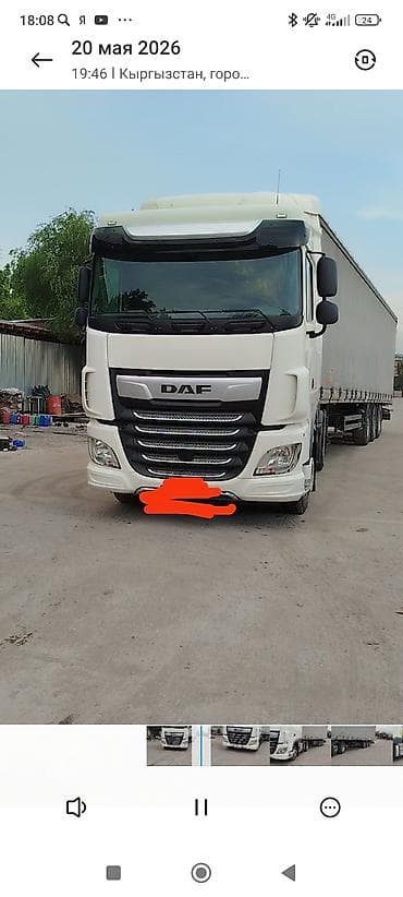 транзитный: Тягач, DAF, 2020 г., Тентованный — 1
