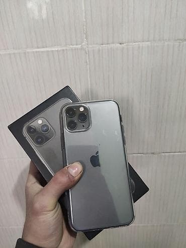 IPhone 11 Pro, Новый, 64 ГБ, Matte Silver, Чехол, Зарядное устройство, Кабель, 73 %