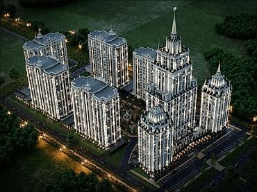 калык акиева московская: 2 бөлмө, 78 м², Элитка, 14 кабат, Даяр ПСО (өзү оңдоп түзөтүп бүтүү үчүн) — 3