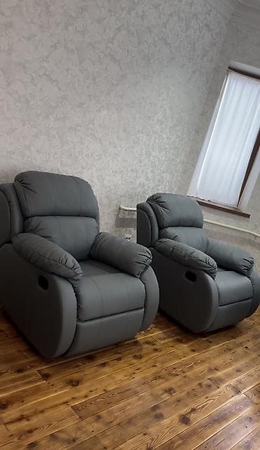 реклайнеры кресла: Реклайнер, Новый, Самовывоз, цвет - Черный — 9