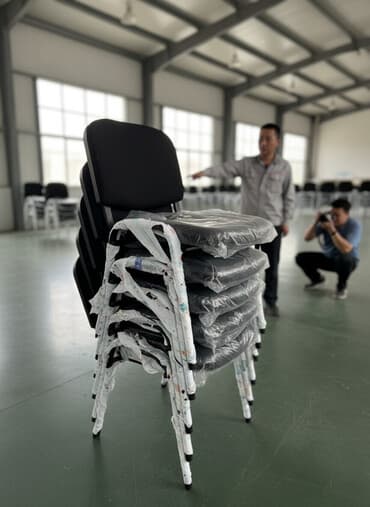 офисная мебель: Офисный стул, цвет - Черный, Железо — 1