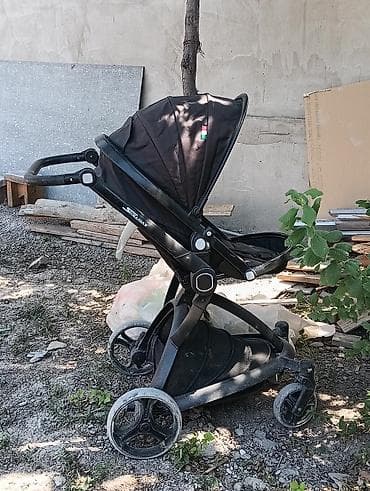 Коляскалар: Балдар арабасы, түсү - Кара, Колдонулган, Өзү алып кетүү, Акылуу жеткирүү — 2