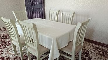 Диваны: Кухонный стол и стул, цвет - Бежевый — 2