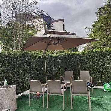 led light: Зонты на боковой опоре для - частных домов - кафе и летних площадок - — 4