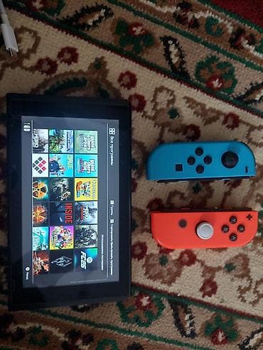 nintendo switch прошитая купить: Есть 26 игр. Nintendo Switch (модель HAC-001) с неоновыми Joy-Con — 4