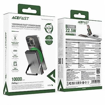 Power Bank ACEFAST M17 купить в Бишкеке — 10000 мАч, магнитная