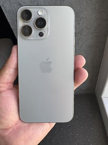 aiphon x: IPhone 15 Pro Max, Б/у, 1 ТБ, Natural Titanium, 76 % — 1