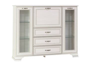 стеклянный шкаф для посуды: Тиффани Комод 2V1D3S, вудлайн кремовый, Анрэкс Элегантная и — 6