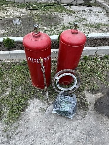 Үй жана бакча үчүн баардык: Баллоны для сжиженного газа (пропан) - Количество: 2 шт. - Материал — 1