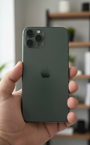 IPhone 11 Pro, Б/у, 256 ГБ, Matte Midnight Green, 75 %