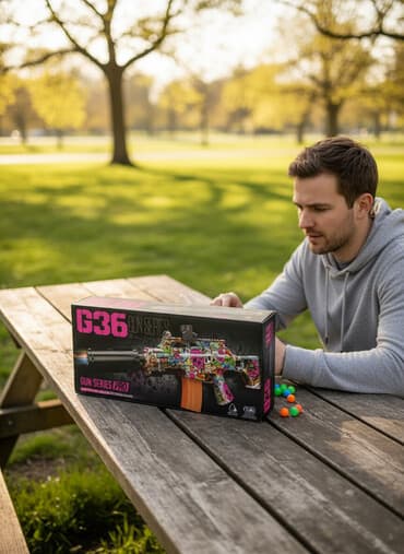 машинки на радиоуправлении: Электрический бластер для гидрогелевых шариков G36 Gun Series PRO - — 1