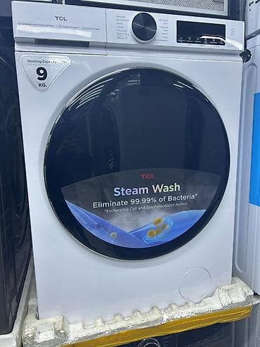 Стиральная машина TCL с фронтальной загрузкой, паровой стиркой и