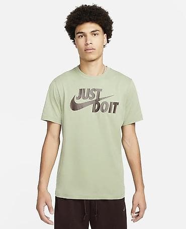 Мужская футболка, M, Nike, Новый, цвет - Зеленый, Самовывоз, Платная доставка