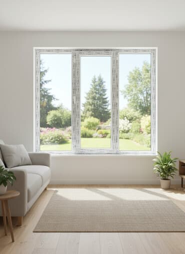 частный дом без хозяина: Пластиковые окна ПВХ окно/портал из профиля Weber - Конструкция — 1