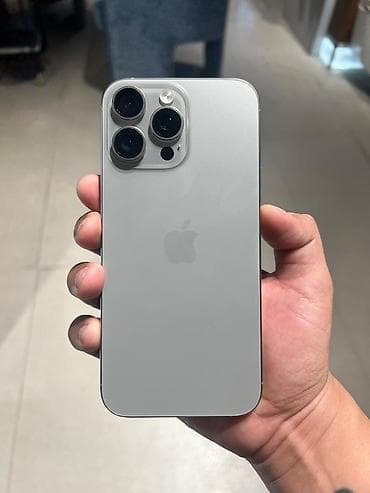 IPhone 16 Pro Max, Б/у, 512 ГБ, Natural Titanium, Чехол, Коробка, 90 %