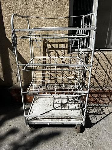 Полки, стеллажи: Тележка-органайзер на колесах, Железо — 1