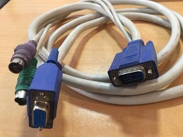 кабель питания монитора: KVM- кабель COPARTNER длиной 1.8 метра - б/у - в наличии 9 шт — 1