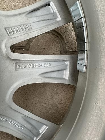 Унаа: Куйма Дисктер R 17 BMW, Комплект, тешиктери - 5, Колдонулган — 6