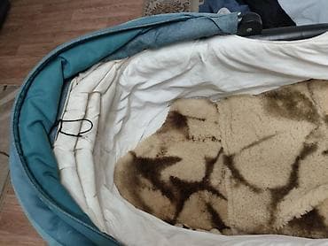 матрасик для коляски: Коляска, Другой бренд, цвет - Голубой, Б/у, Платная доставка, Самовывоз — 7