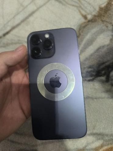 беспроводные зарядка: IPhone 14 Pro Max, Deep Purple, Чехол, 87 % — 2