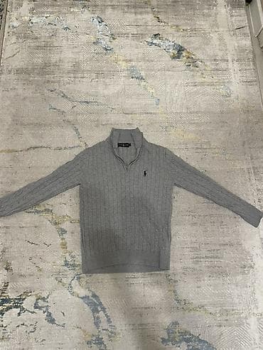 куплю бу одежды: Мужской свитер, M, Polo Ralph Lauren, Б/у, цвет - Серый — 2