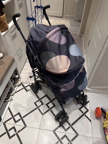 детская коляска cybex: Коляска, цвет - Фиолетовый, Б/у — 4